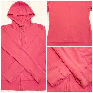 Gap Body Fit Pink Sweatshirt Hoodie With Thumb Holes